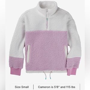 Nearly New Women's Burton Larosa Quarter-Zip Sherpa Fleece - Size S